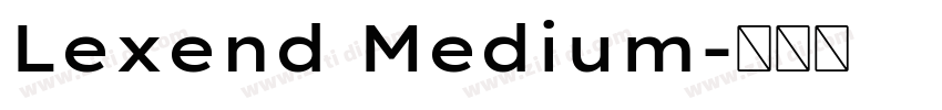 Lexend Medium字体转换